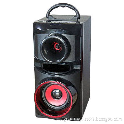 Hi-Fi Passive 1.1CH Portable Speaker with Sub-woofer, Supports USB/SD/FM, Built-in Lithium Battery